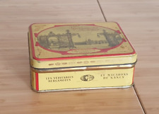 Ancienne boite en tole Bergamotes de Nancy Lalonde confiseur
