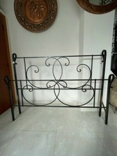 Lit Double Fer Forgé Noir