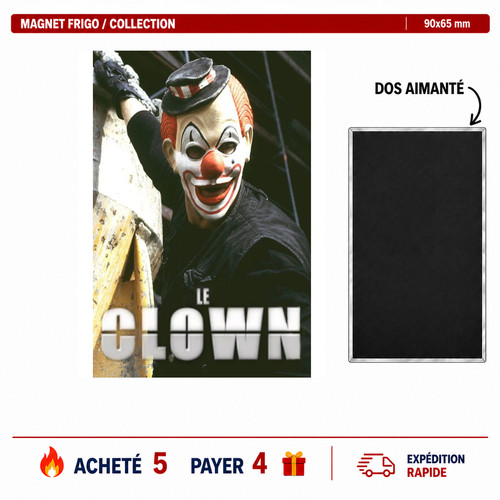 Magnet frigo clown série - le,