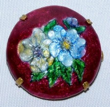 ANCIENNE BROCHE EMAUX DE