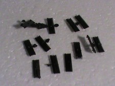 lot 12 éclisses ISOLANTES/ HO JOUEF/ 12 ECLISSES PLASTIQUES NOIRE