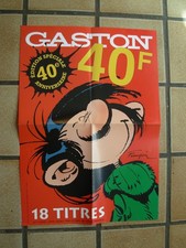 BD - Poster GASTON LAGAFFE - 1997 40ème anniversaire - FRANQUIN