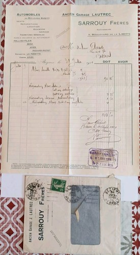 1914 facture sarrouy - ,