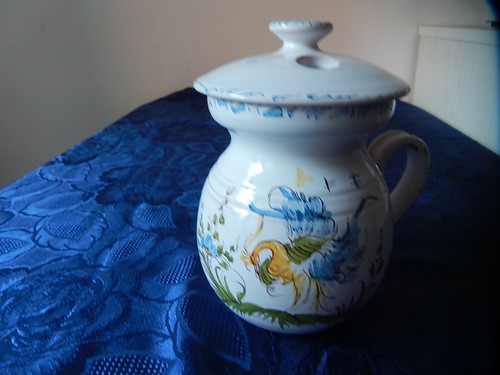 Pot pichet ajoure faience - pot,