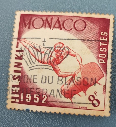 Timbre monaco 1952 sport - monaco,