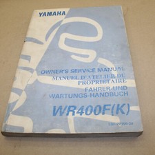 MANUEL REVUE TECHNIQUE D ATELIER YAMAHA WR 400 F 1998 WR400F SERVICE MANUAL 5BF