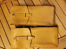 Paire Porte chargeur MAT 49  Cuir  Algérie Date 1961 Les 2 