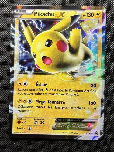 Carte pokémon pikachu - carte, ex