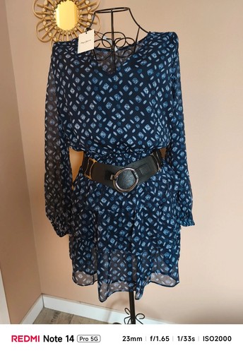 Robe pepe jeans femme bleu - robe,