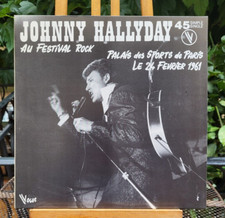 Rare Maxi 45T Johnny Hallyday Au Festival De Rock 1962 / NEUF Jamais Joué (M-/M)