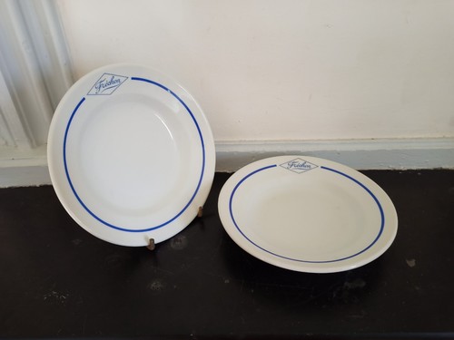 Paire assiette porcelaine - d'assiette, en