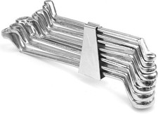 VOREL Kit de clés polygonales doubles 52570 acier au carbone