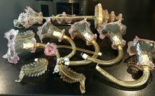 MURANO éléments lustre, bras rechange  murano, fleur ?  murano. Lustre vénitien