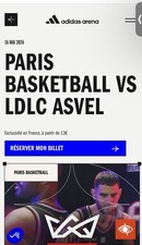 2 places match Basket Paris vs