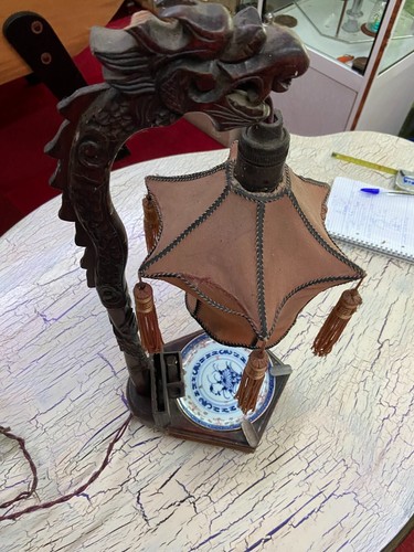 Lampe dragon avec - , support