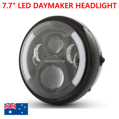 Phare led moto indicateur - phare, 7,7"