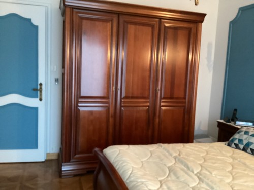 Armoire merisier massif louis - merisier,