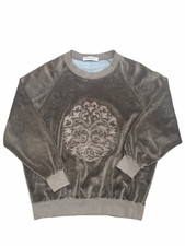 Pantalon + pull en moleskine marron variation Yves Saint Laurent - Taille S / S 