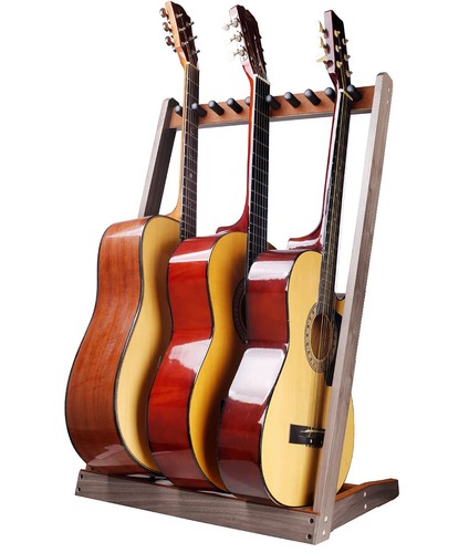 Support guitare bois sur - support,