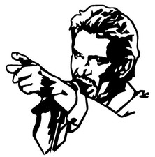 Sticker autocollant Johnny