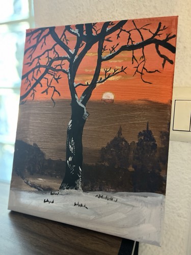 Tableau acrylique paysage