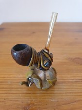 Pipe ancienne indienne en bois