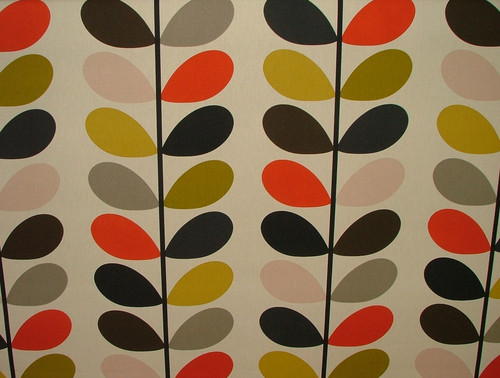 Orla kiely tissu - coton, multi