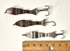 Lot anciens leurres ondulants MUELLE (1939)  , pêche moulinet ancien.