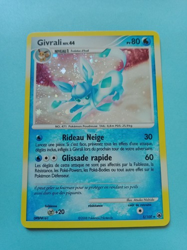 Carte pokemon holo givrali - carte,