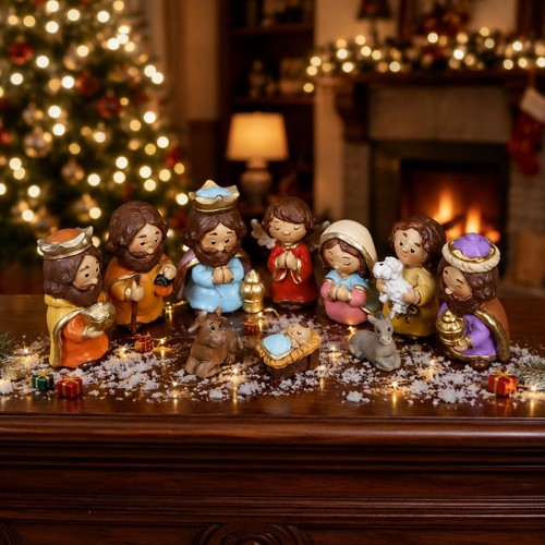 Crèche led fait main - crèche,