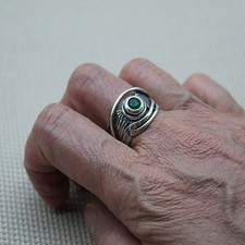 Bague Argent 925 Jade Vert –
