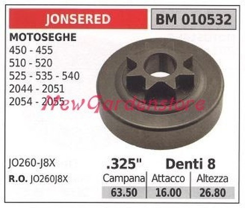 Pignon jonsered pour - jonsered, motosega