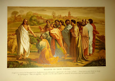 Lithographie Mission de St Pierre christianisme religion chrétienne 
