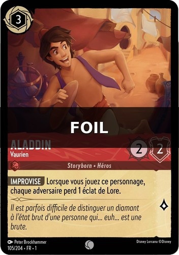 Aladdin vaurien 105 204 fr - [105/204,