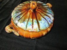 Soupière grès flammé du