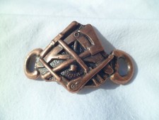 Ancienne Boucle de Cape - Compagnonnage - Franc Maçonnerie - Réf 2040 - CUIVRE