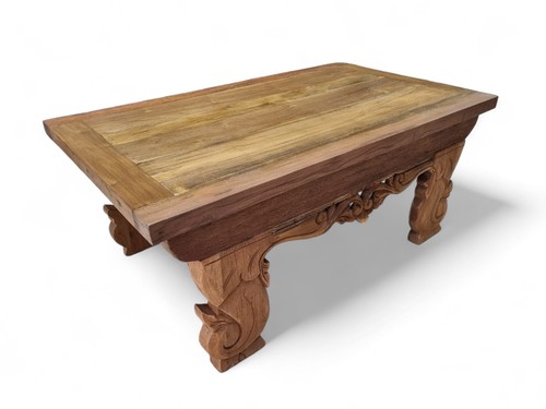 Table basse teck massif - basse,