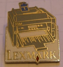 pin's IBM IMPRIMANTE LEXMARK PRINTER vintage COMPUTER IT