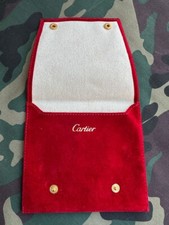 CARTIER  Pochette Étui de Voyage Rouge Sans Coussin pour Bijoux