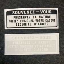 REMEMBER TANK DECAL SOUVENEZ - VOUS AUTOCOLLANT PRESERVE NATURE