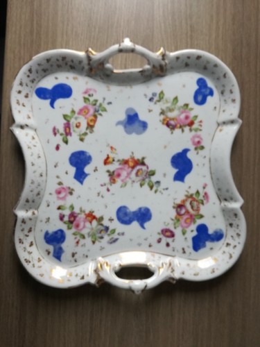 Superbe plateau porcelaine - superbe, plateau,