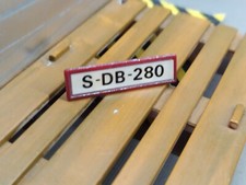 1/18 Plaque d'immatriculation