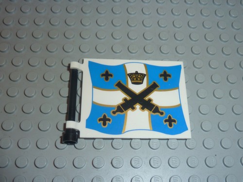 Lego flag 6x4 with black - flag,