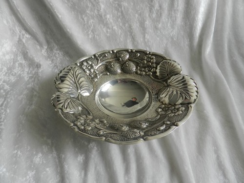 Coupe fruits argent - en,