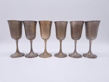Lot de 6 verres à pied métal