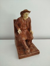 HB Quimper Bouvier Serre Livre Vieux Locronan Grès Bookend 30s Vintage Bretagne