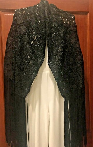 Vtg piano shawl 100 - vtg, 100%