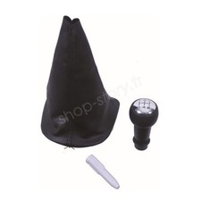Kit soufflet + pommeau 5 vitesses chromé Peugeot & Citroën – OEM 2403X9 / 2403AP