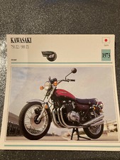 CARTE FICHE MOTO collection ATLAS KAWASAKI 750 Z2 / 900 Z1 
