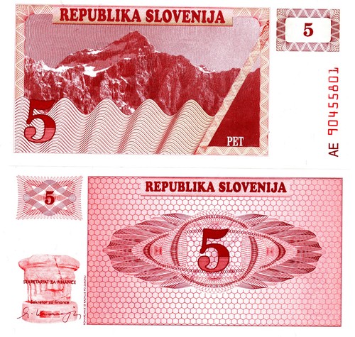 Slovenie slovenia billet - slovenia, 5